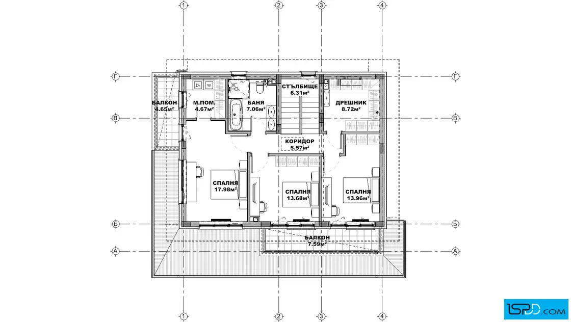 План на втори етаж План на втори етаж