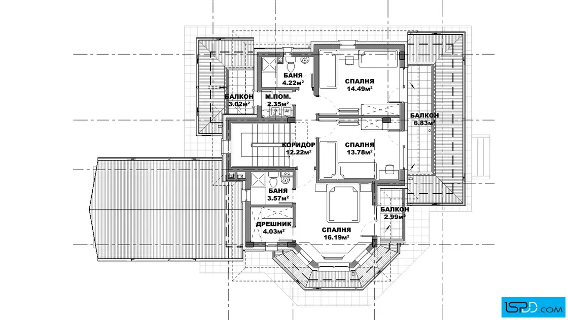 План на втори етаж