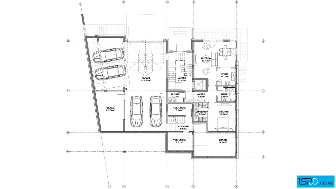 План на подземен етаж