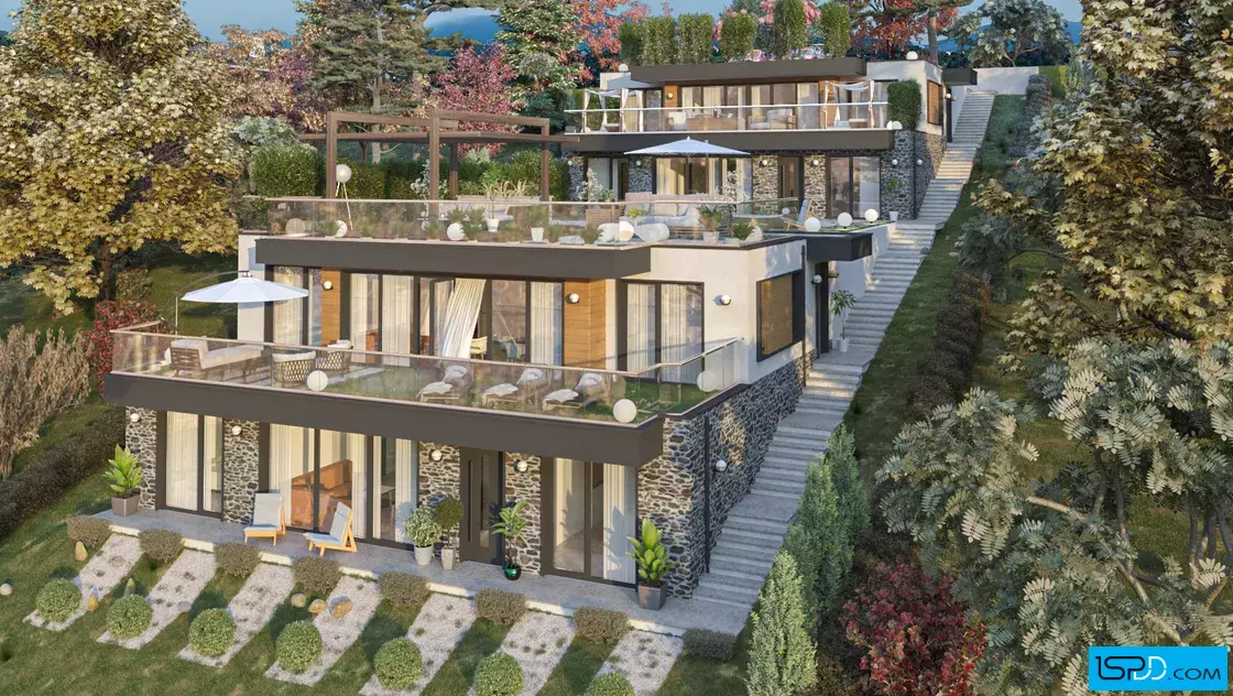 Проект на двуфамилна къща в м. Мала кория