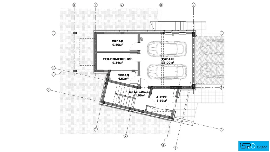 План на подземен етаж