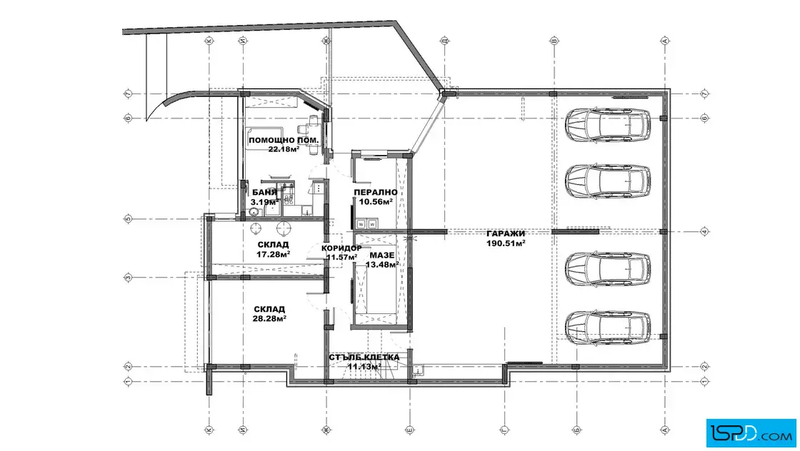 План на подземен етаж