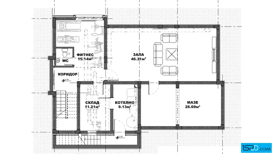 План на подземен етаж