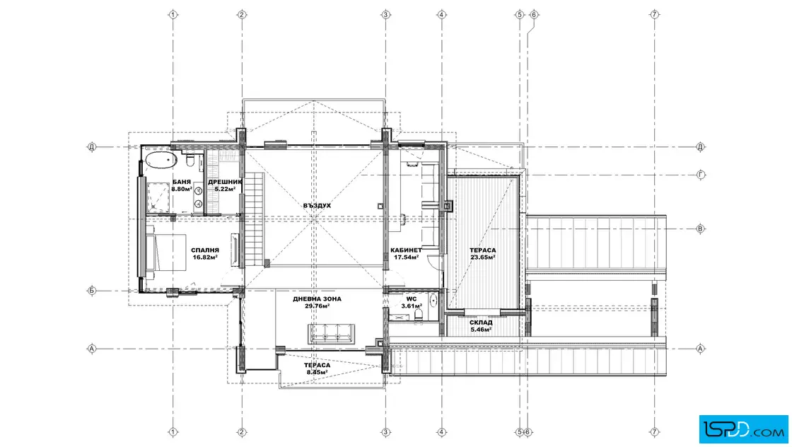 План на втори етаж План на втори етаж