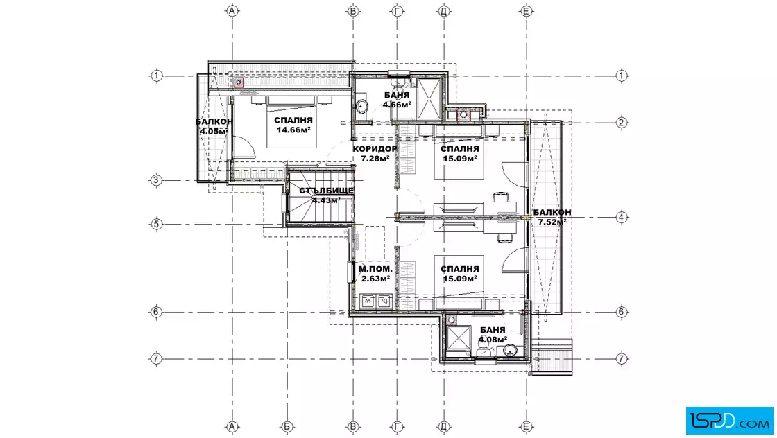 План на втори етаж План на втори етаж