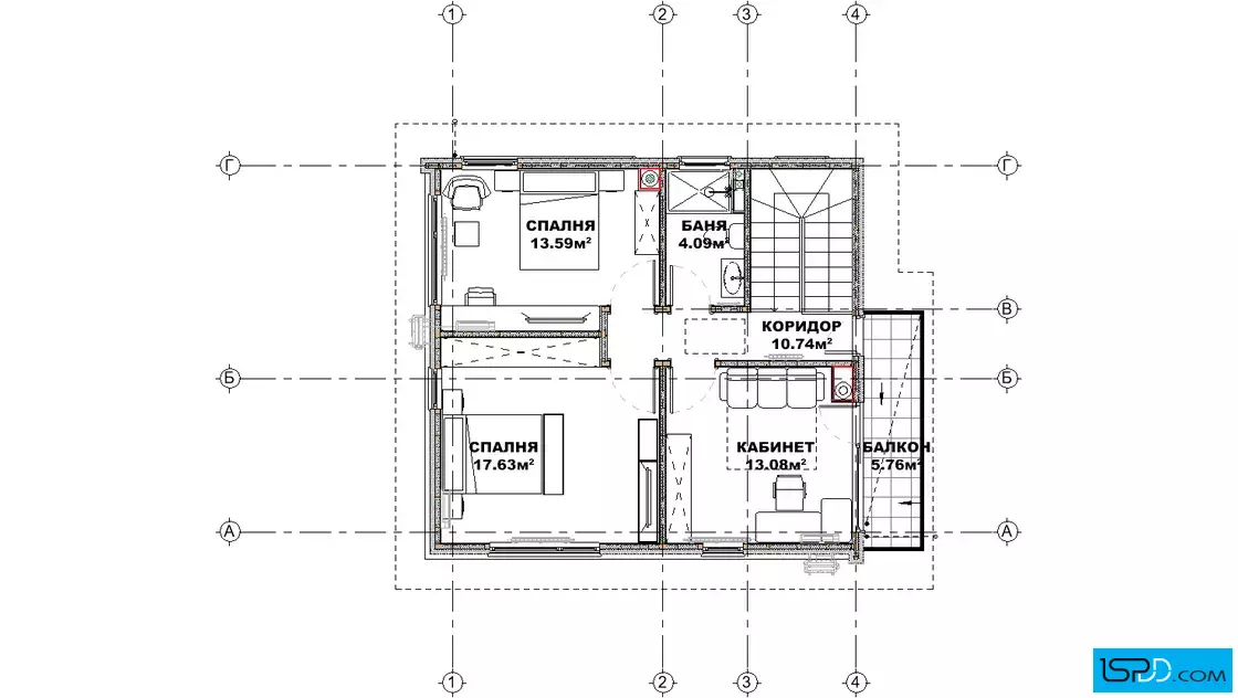 План на втори етаж