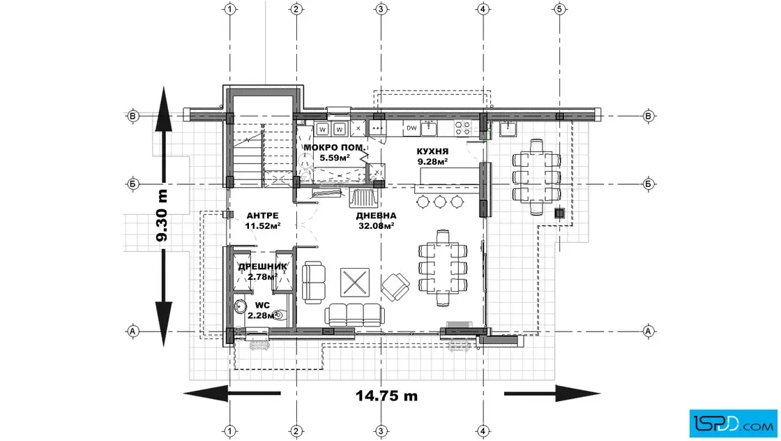 План на първи етаж