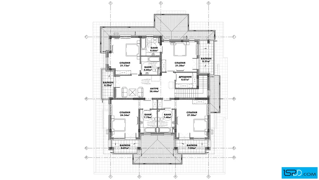 План на втори етаж