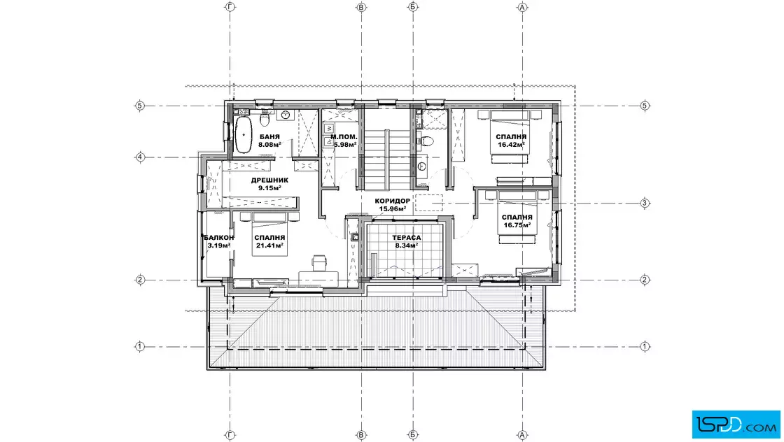 План на втори етаж План на втори етаж