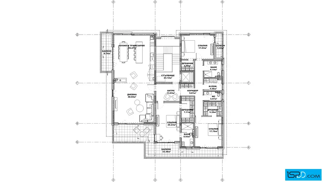 План на втори етаж