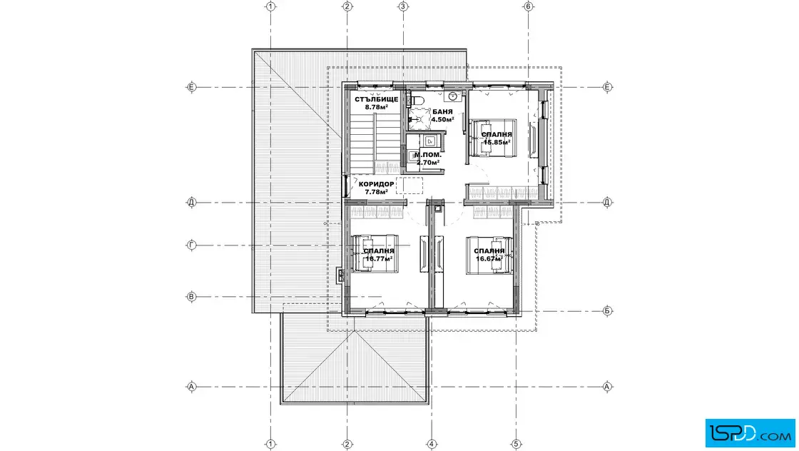 План на втори етаж План на втори етаж