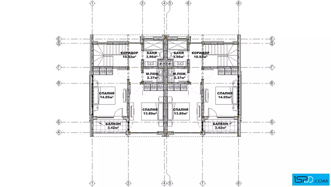 План на втори етаж План на втори етаж