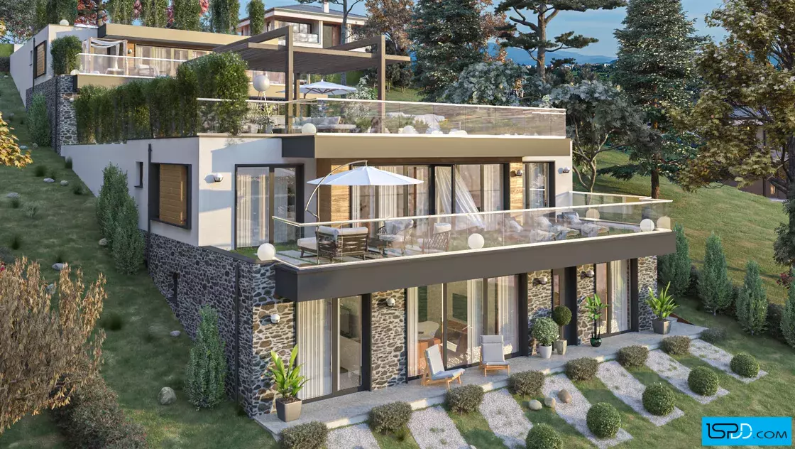 Проект на двуфамилна къща в м. Мала кория