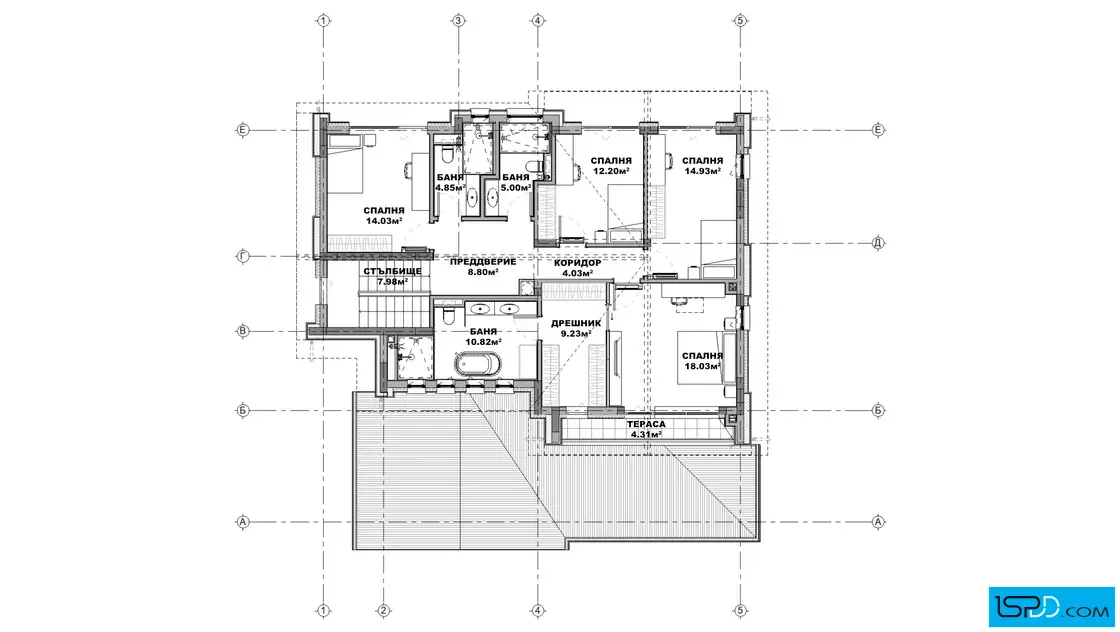 План на втори етаж План на втори етаж