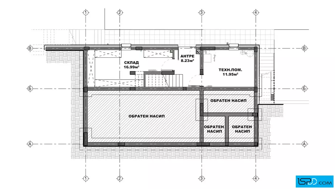 План на подземен етаж