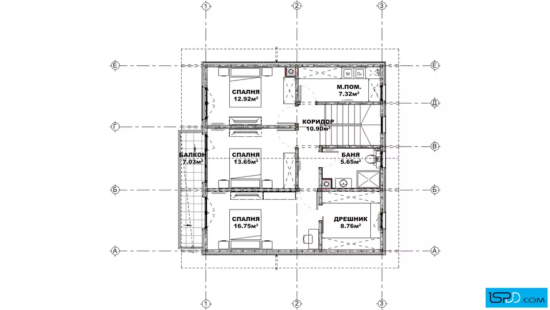 План на втори етаж План на втори етаж