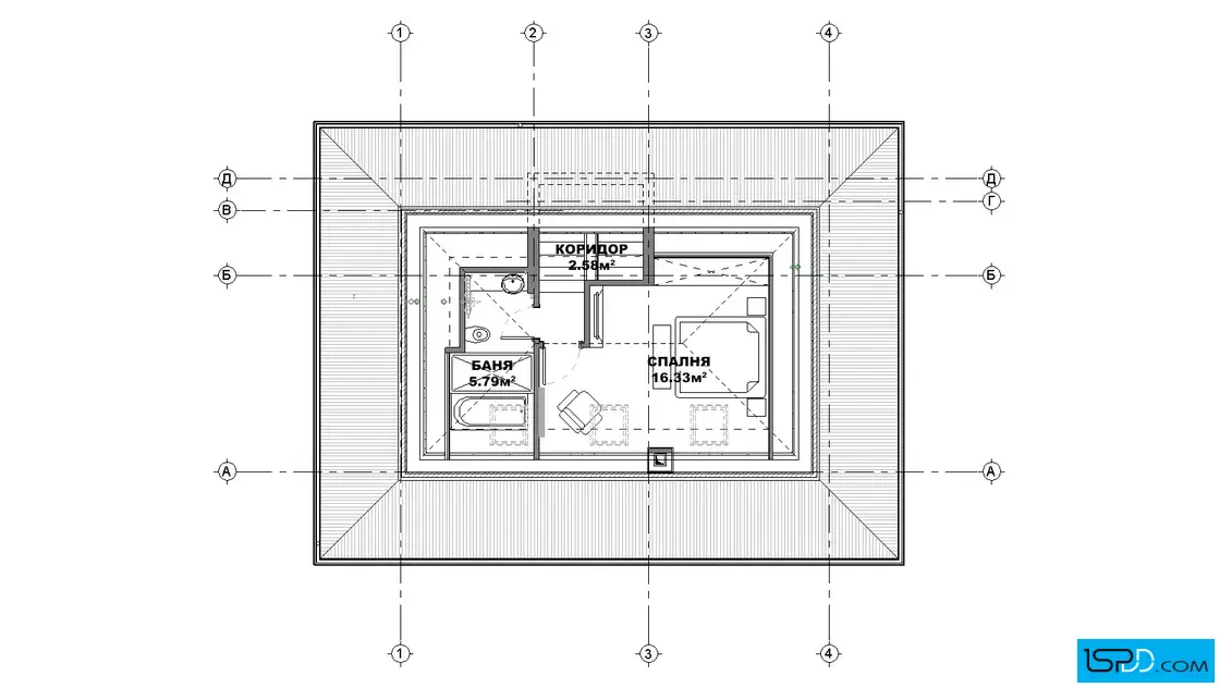 План на подпокривен етаж
