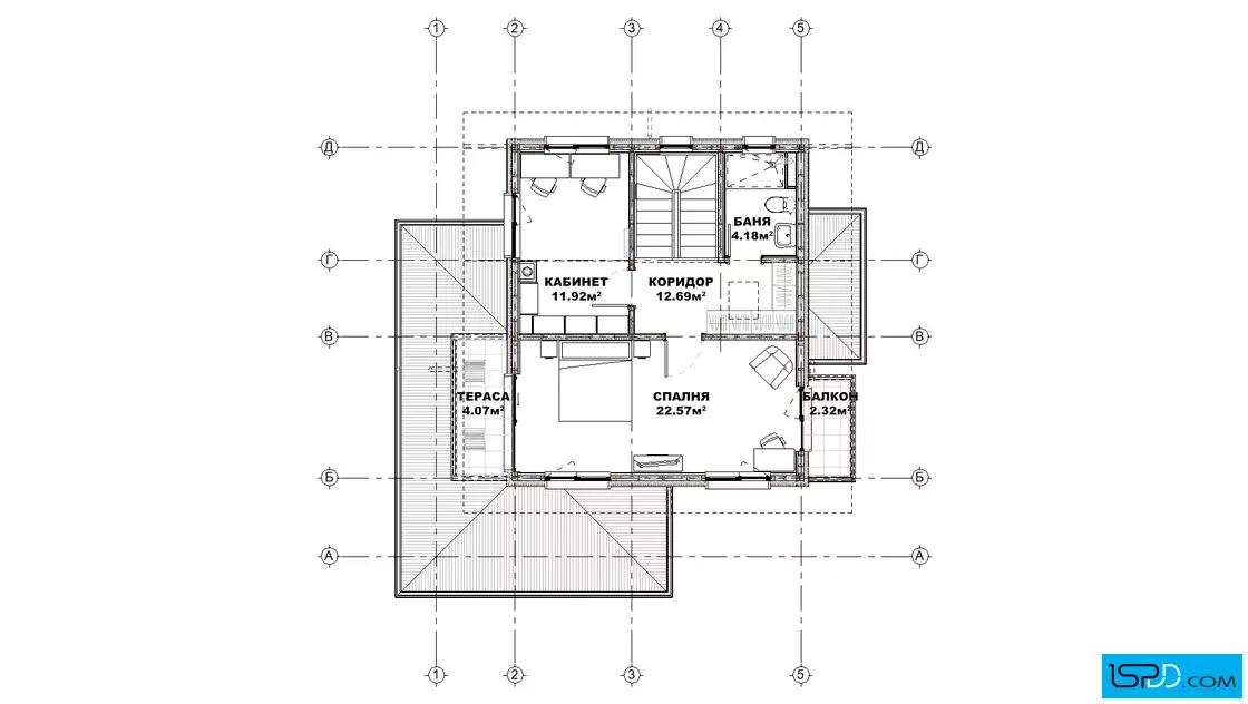 План на втори етаж План на втори етаж