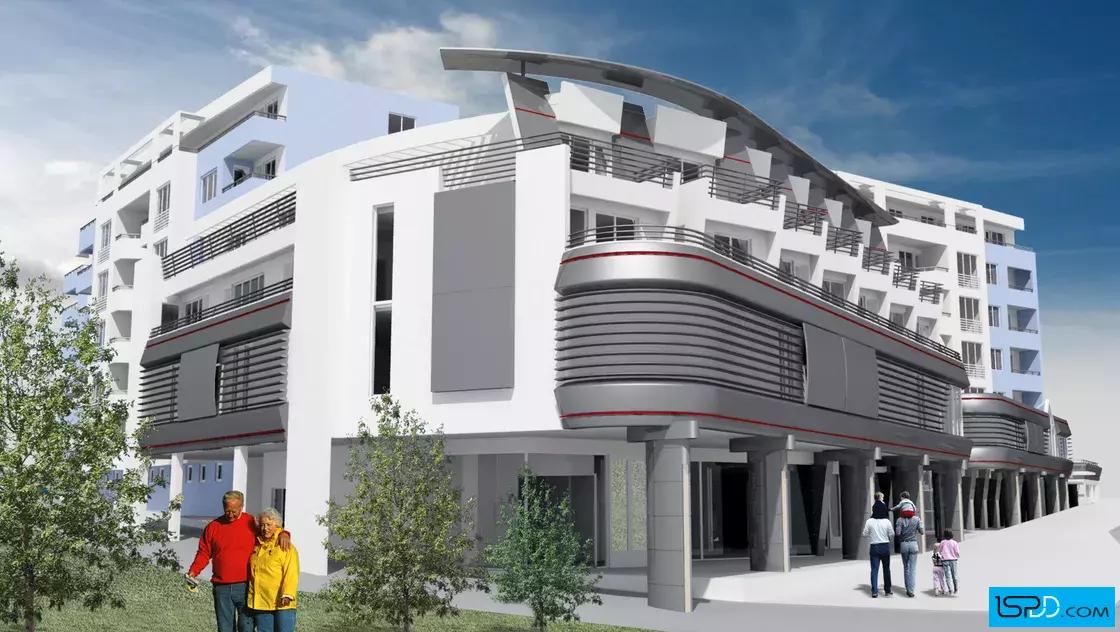 Жилищна група с търговски център