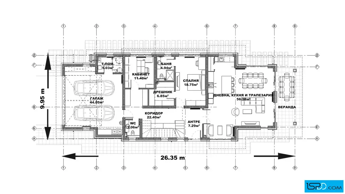 План на първи етаж