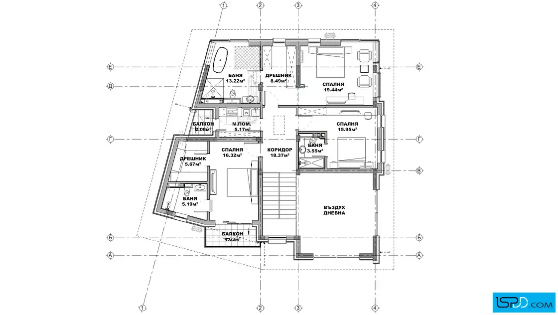 План на втори етаж
