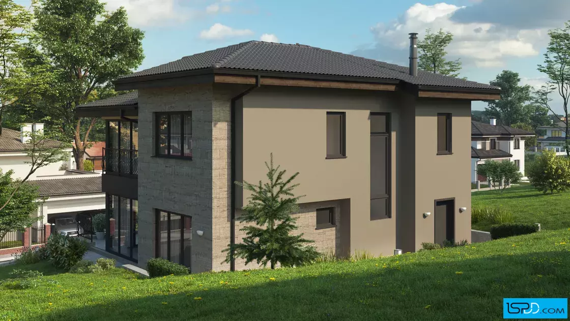 Проект на къща в с. Черни връх