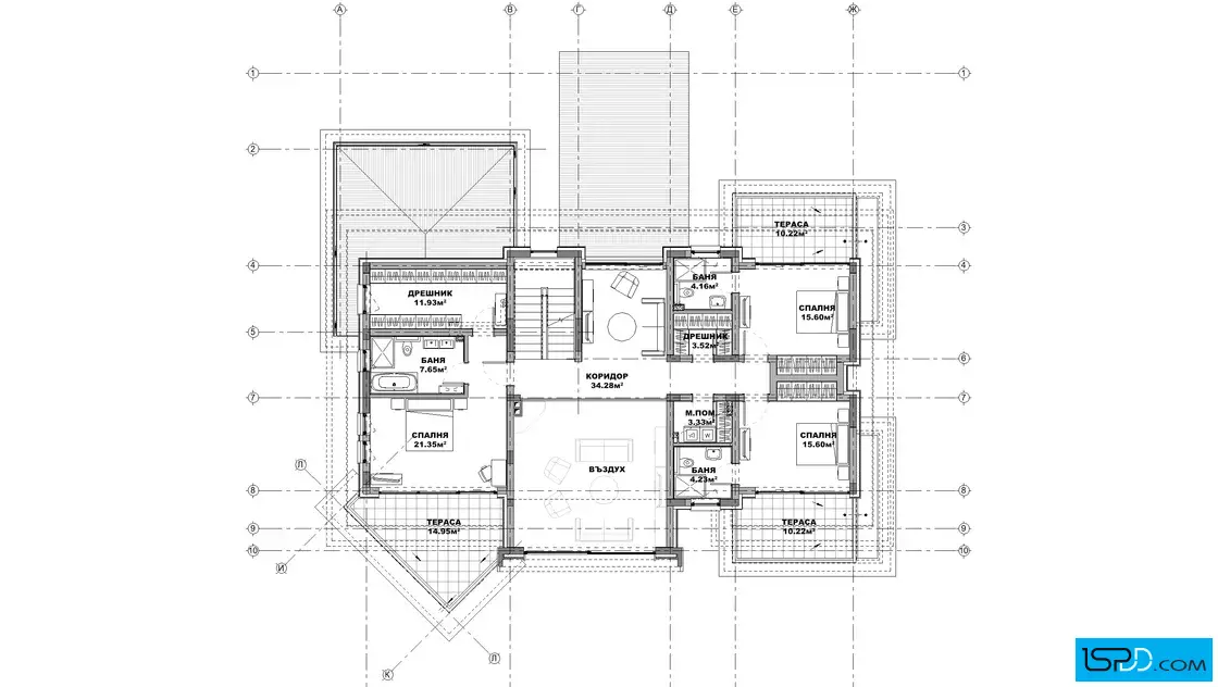 План на втори етаж План на втори етаж