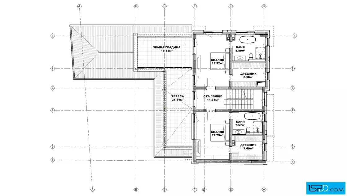 План на втори етаж План на втори етаж