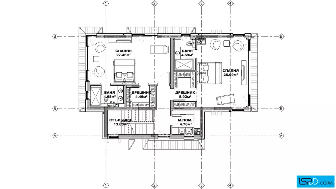 План на втори етаж