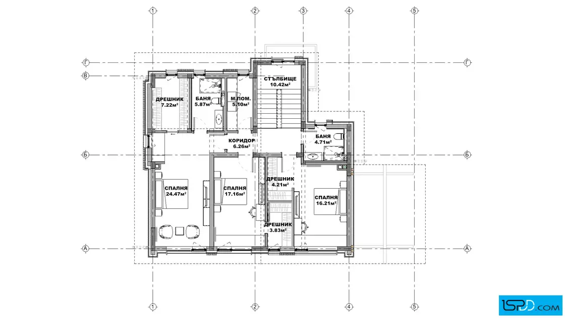 План на втори етаж План на втори етаж