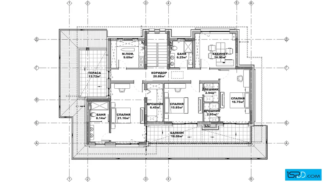 План на втори етаж