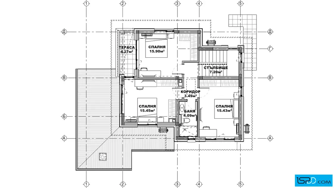 План на втори етаж План на втори етаж