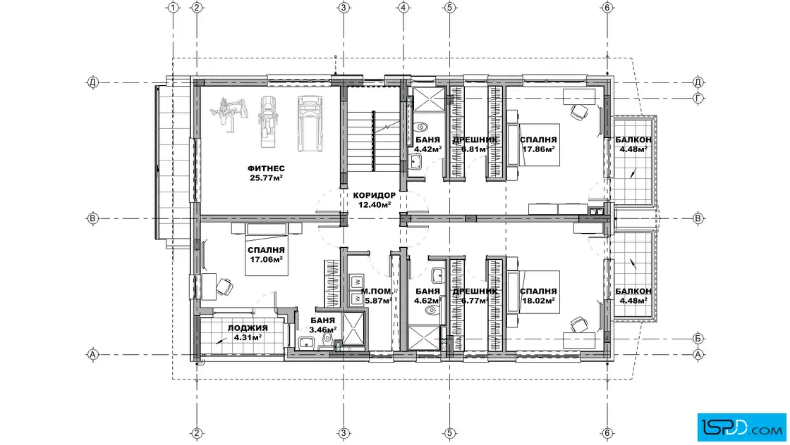 План на втори етаж