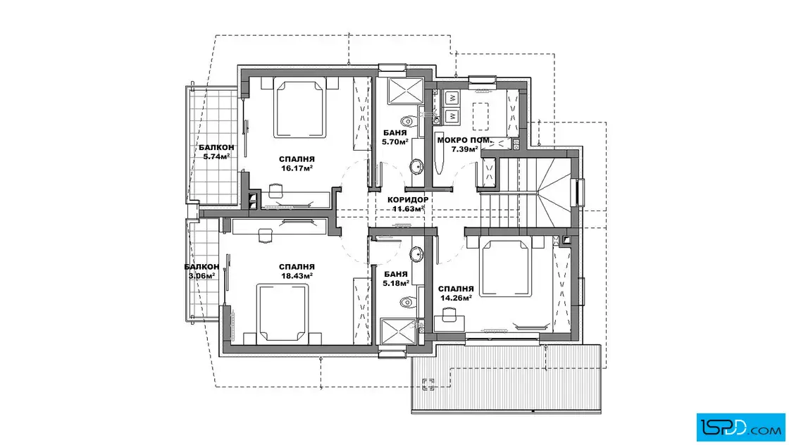 План на втори етаж