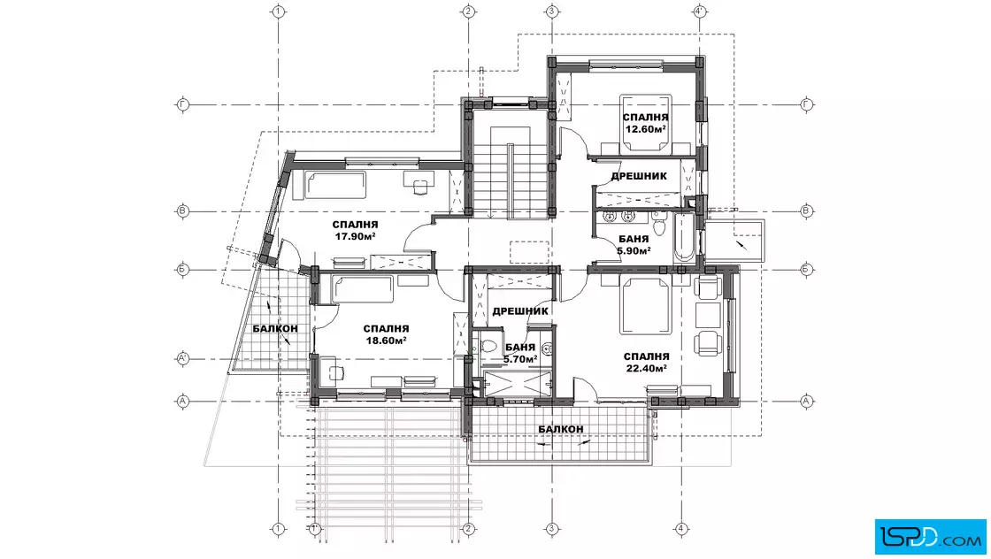 План на втори етаж