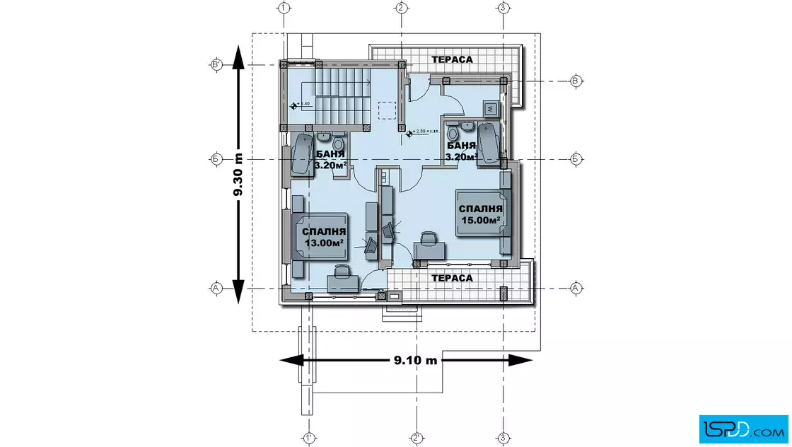 План на втори етаж