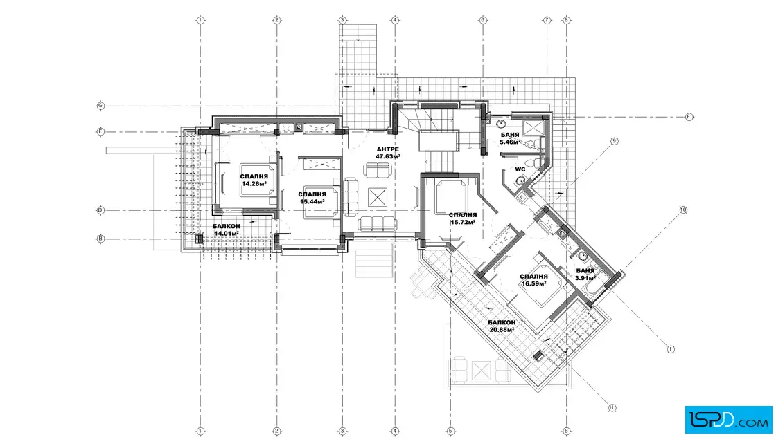 План на втори етаж