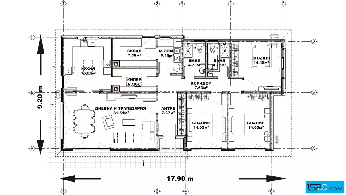 План на първи етаж