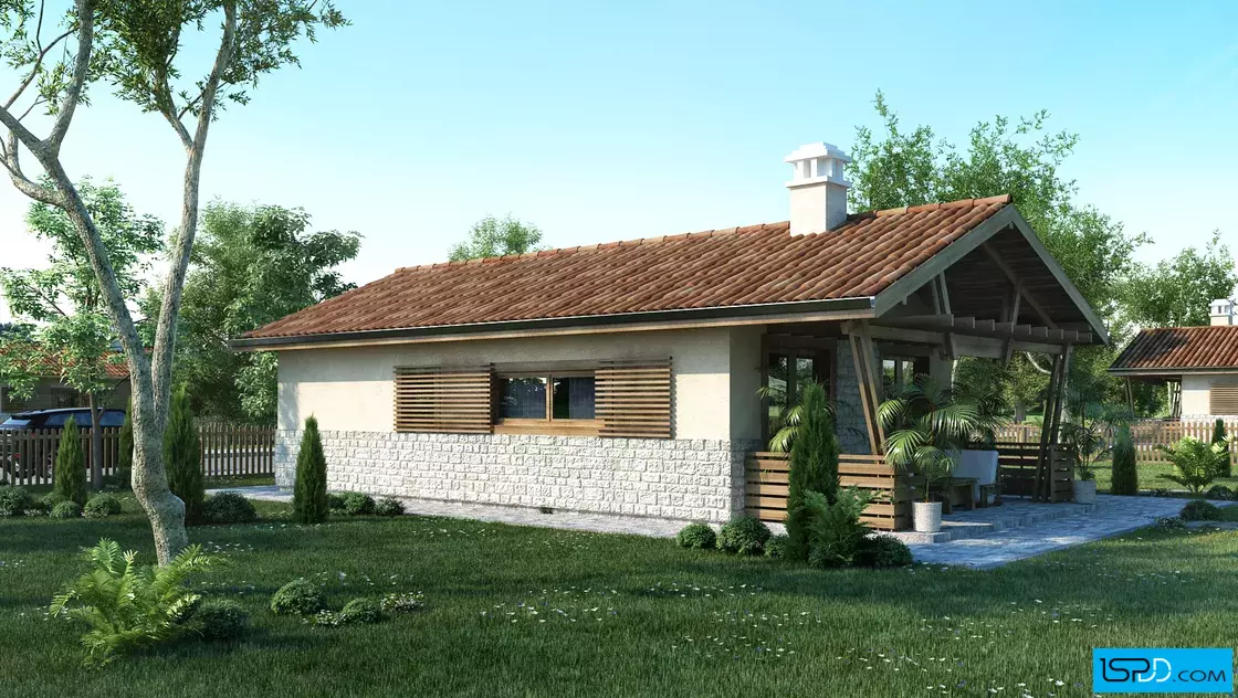 Проект 50 - Дървена сглобяема къща