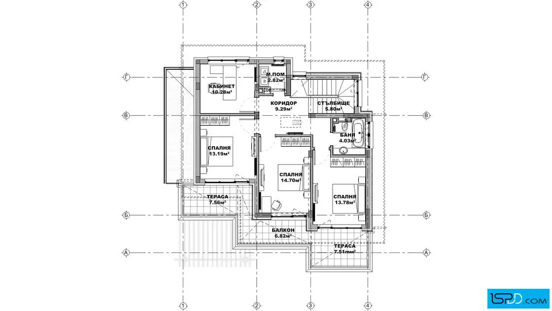 План на втори етаж План на втори етаж