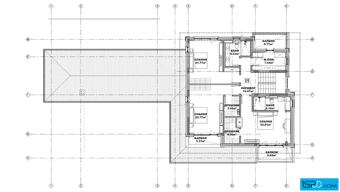 План на втори етаж План на втори етаж