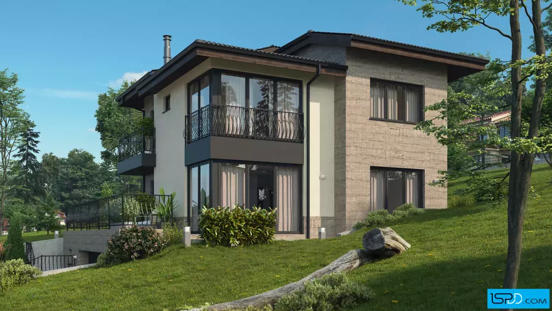 Проект на къща в с. Черни връх