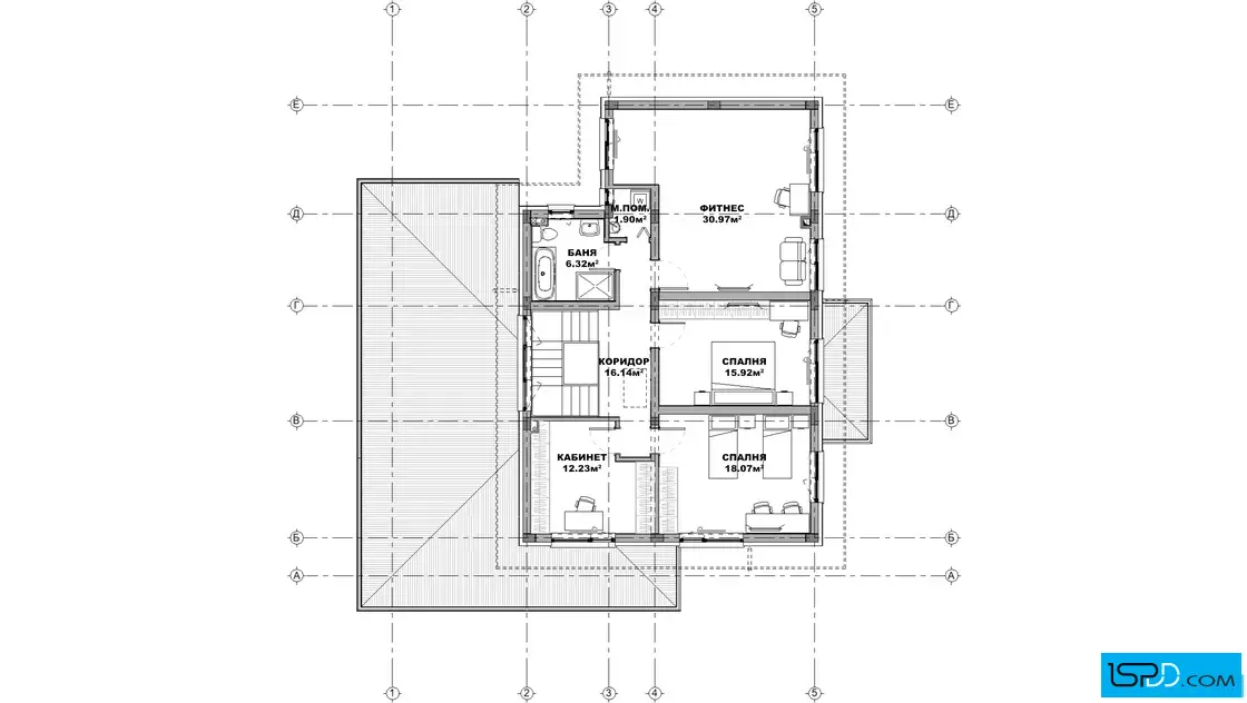 План на втори етаж План на втори етаж