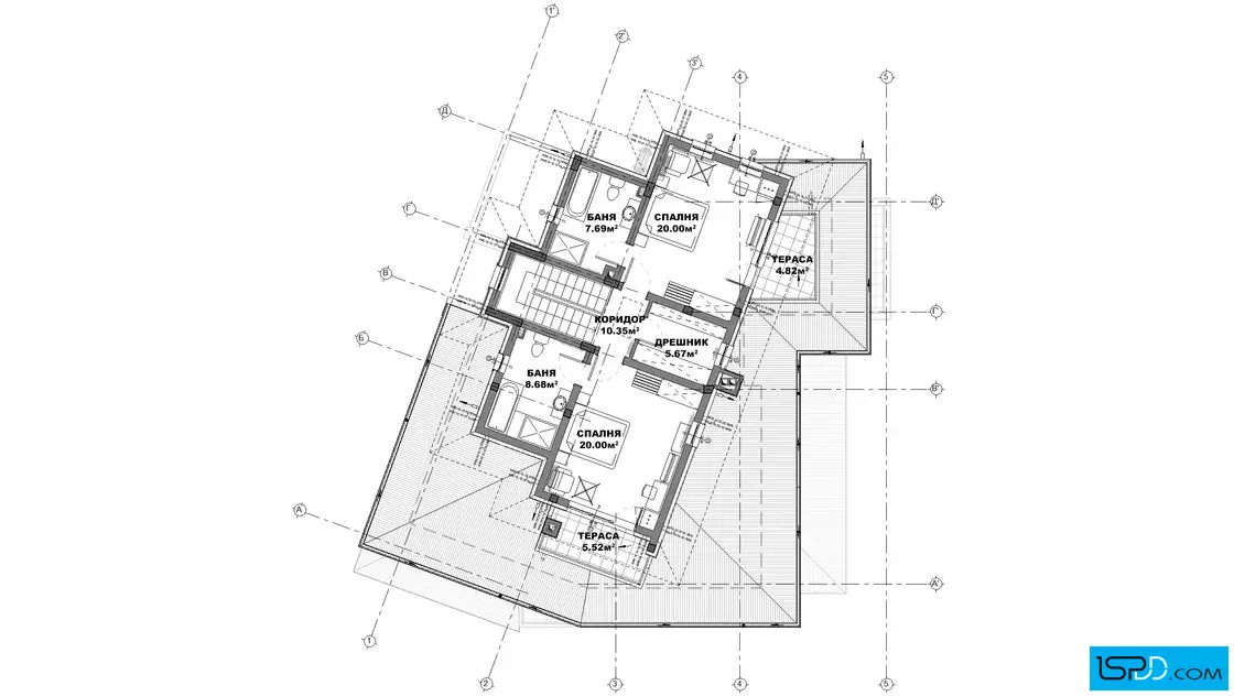 План на трети етаж