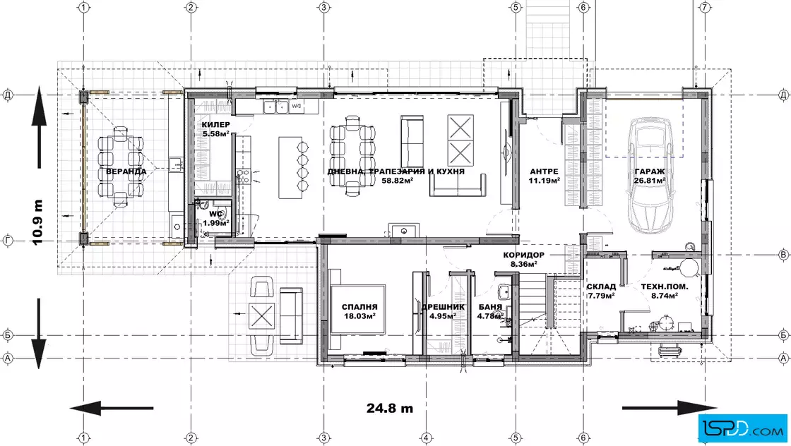 План на първи етаж