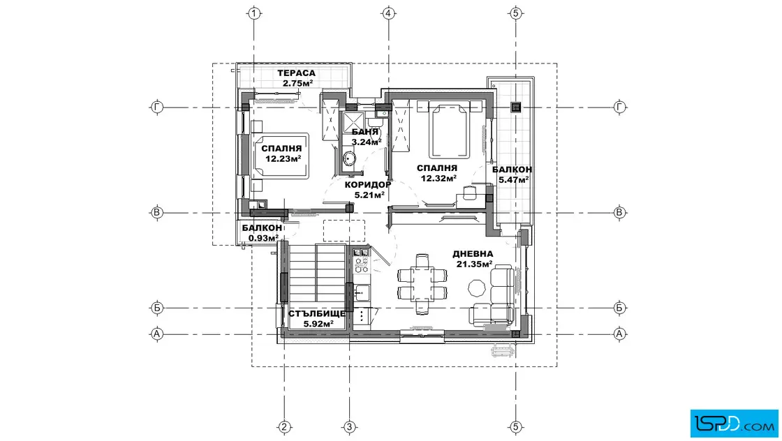 План на втори етаж
