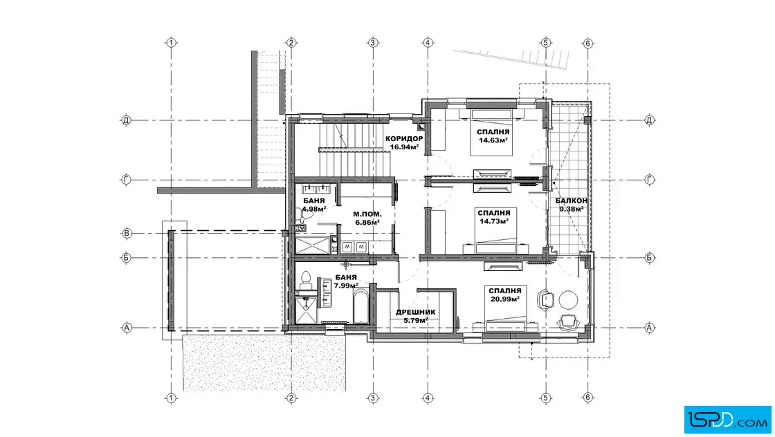 План на втори етаж