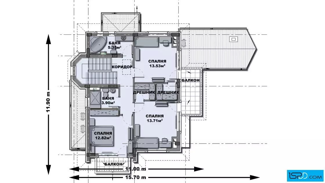 План на втори етаж