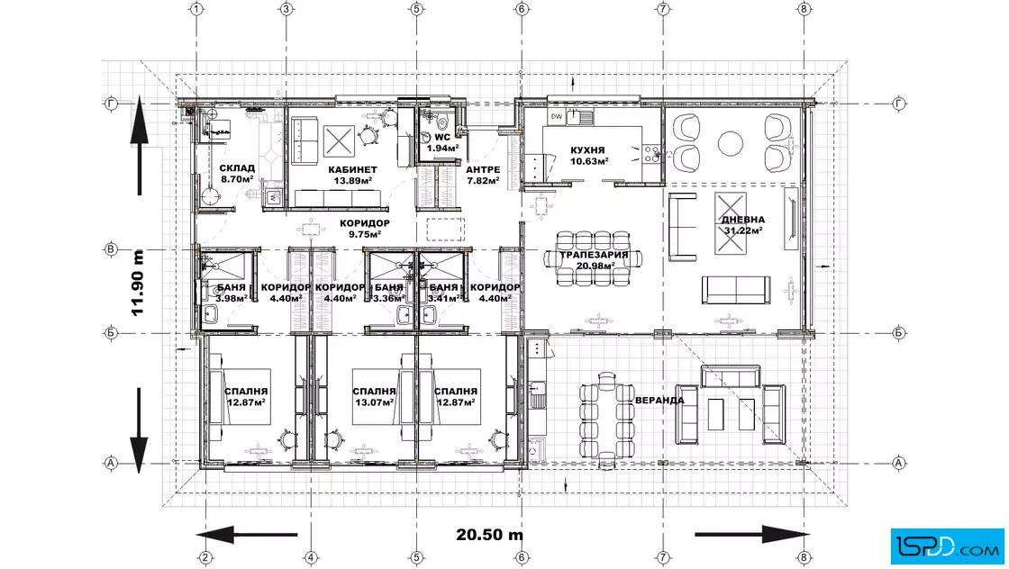 План на първи етаж