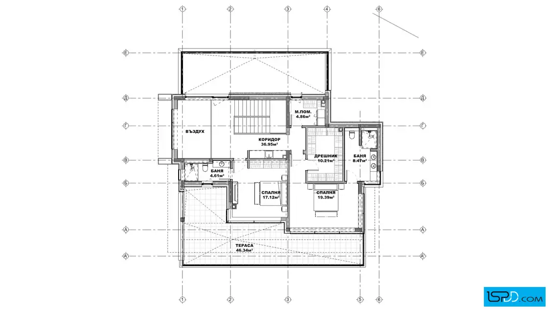 План на втори етаж План на втори етаж